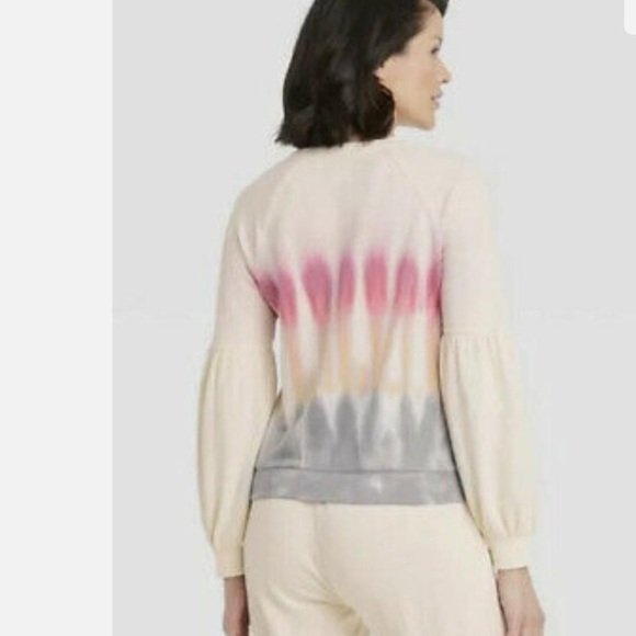 Women's Sweatshirt Off-White Tie-Dye Knox Rose Size S - Picture 2 of 7